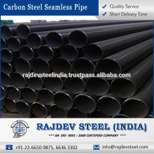 Superior Quality Solid Material Base Black Carbon Steel Seamless Pipes - A 53 at Exclusive Range